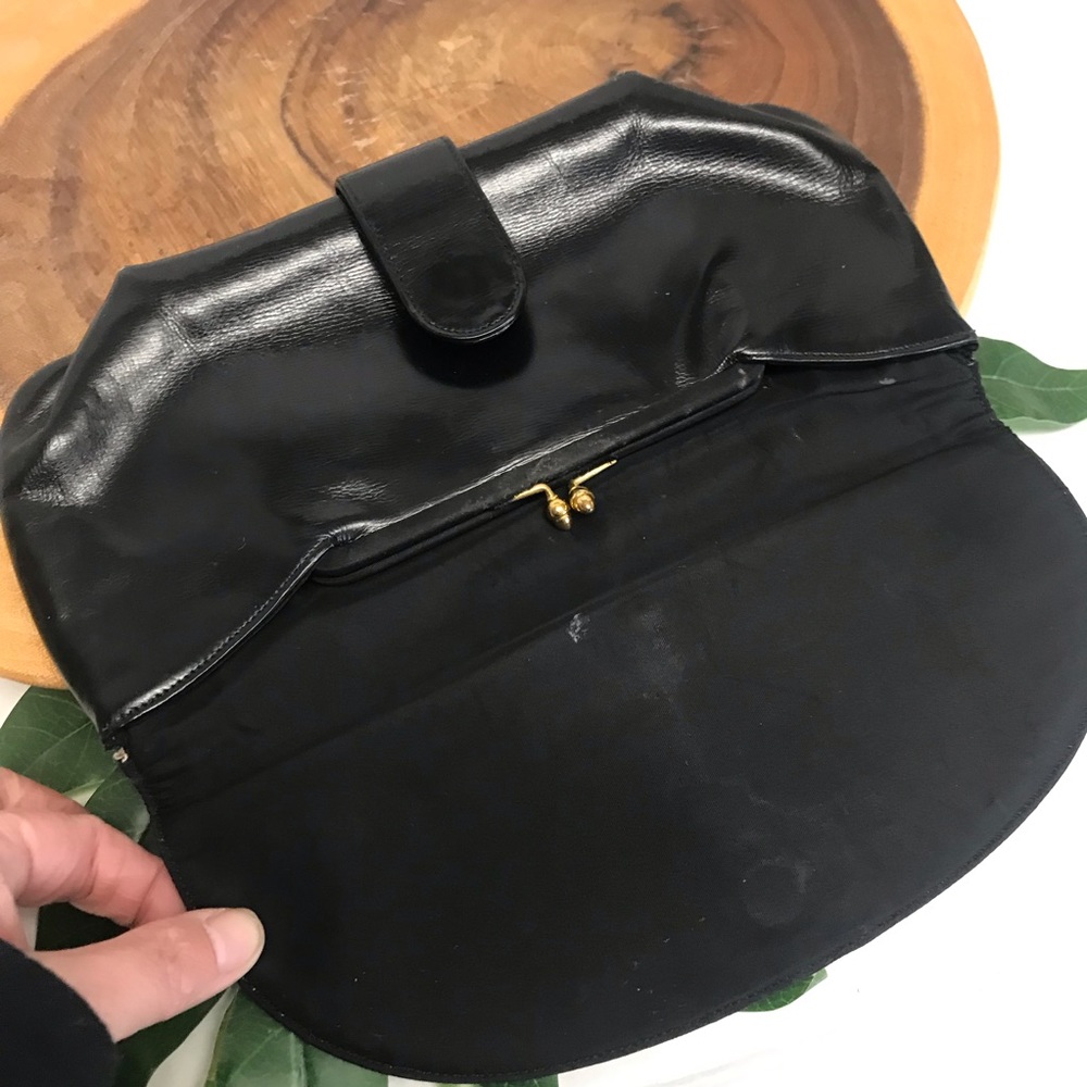 Bags By Josef Vintage Clutch W/Built On Coin Pouch Gem